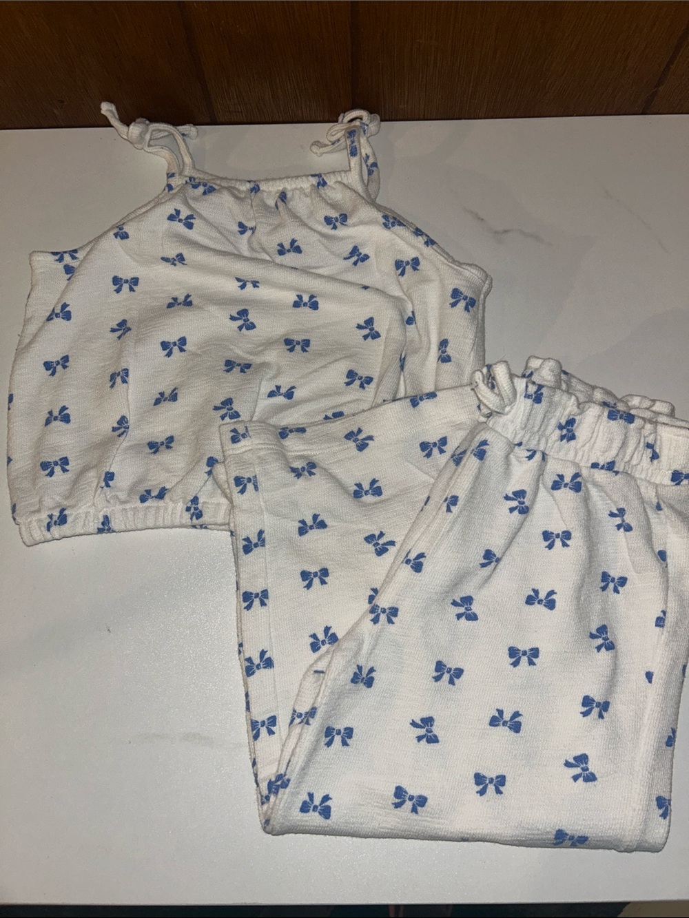 Old Navy | Matching Set with Blue Bow Print